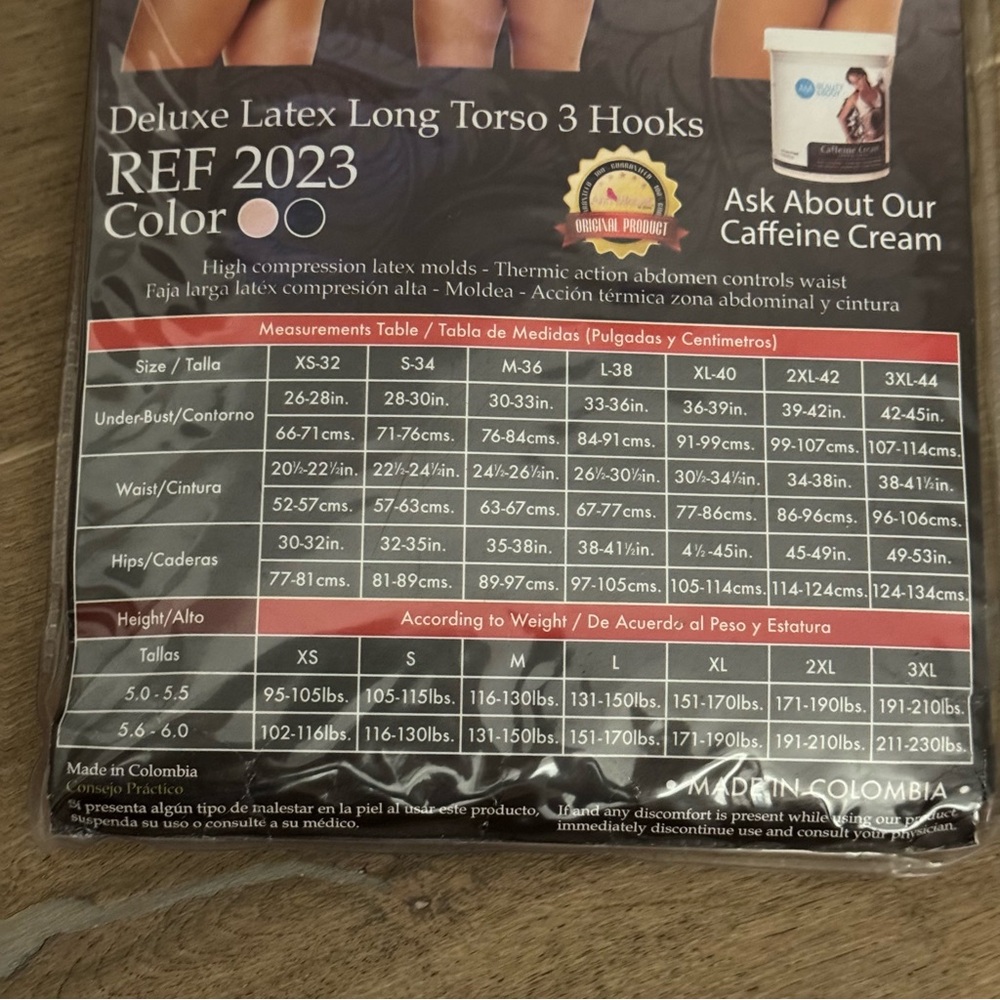 NEW Ann Michell Deluxe Latex Long Torso High Compression 3 Hooks Shaper 3XL - Picture 6 of 6